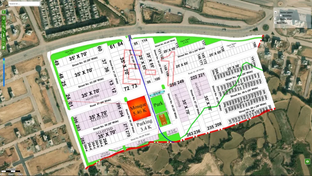 Bahria-Town-Phase-8-Sector-E1-Rawalpindi-Map