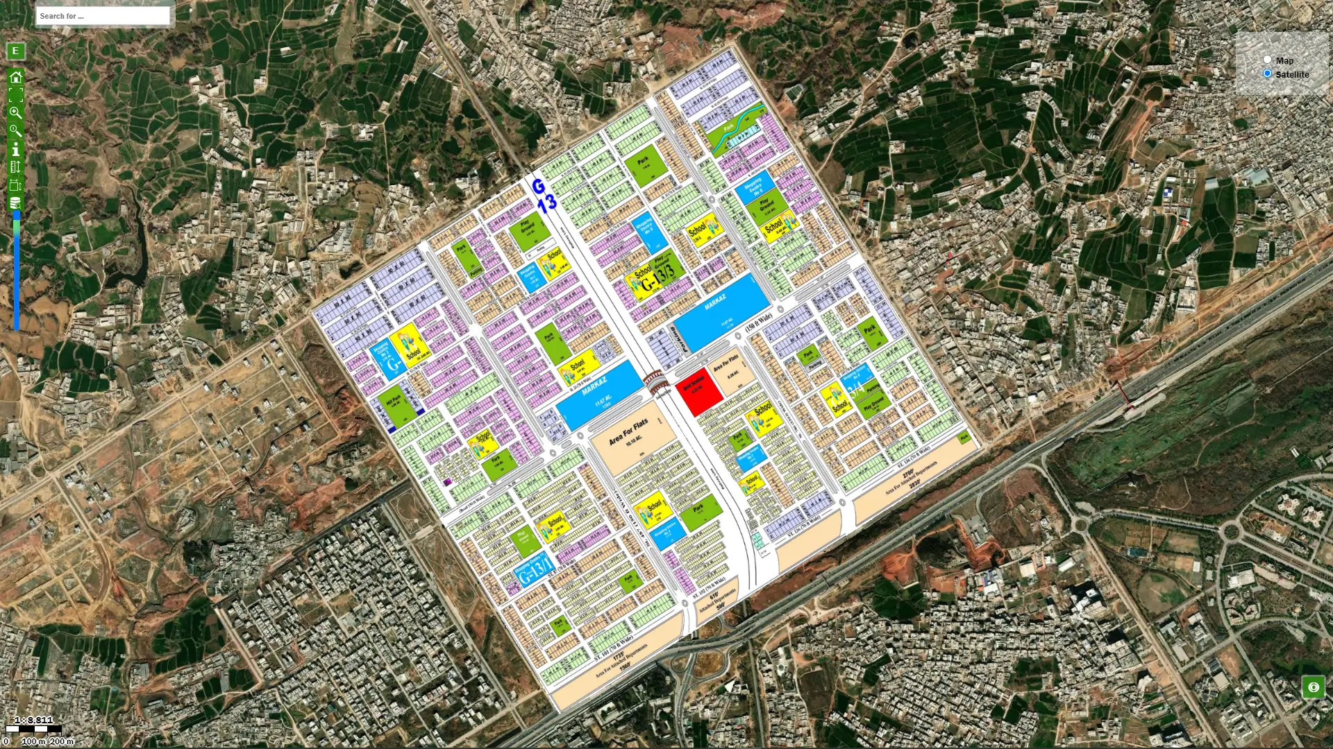 G13 Islamabad Map | Plotsmap