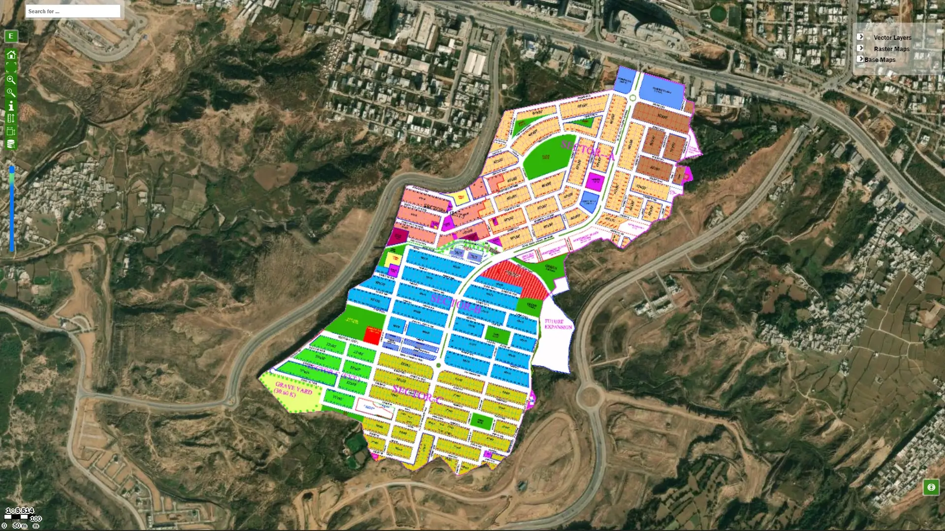 Zaraj-Housing-Society-Islamabad-Map