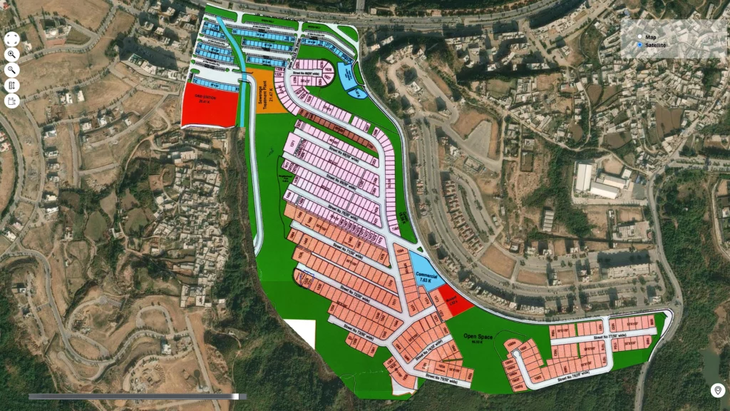 Bahria town phase 8 Spring South Map
