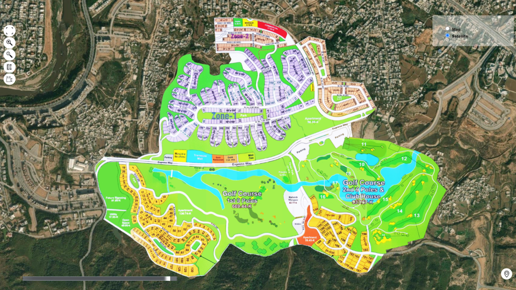 Bahria Garden City Map