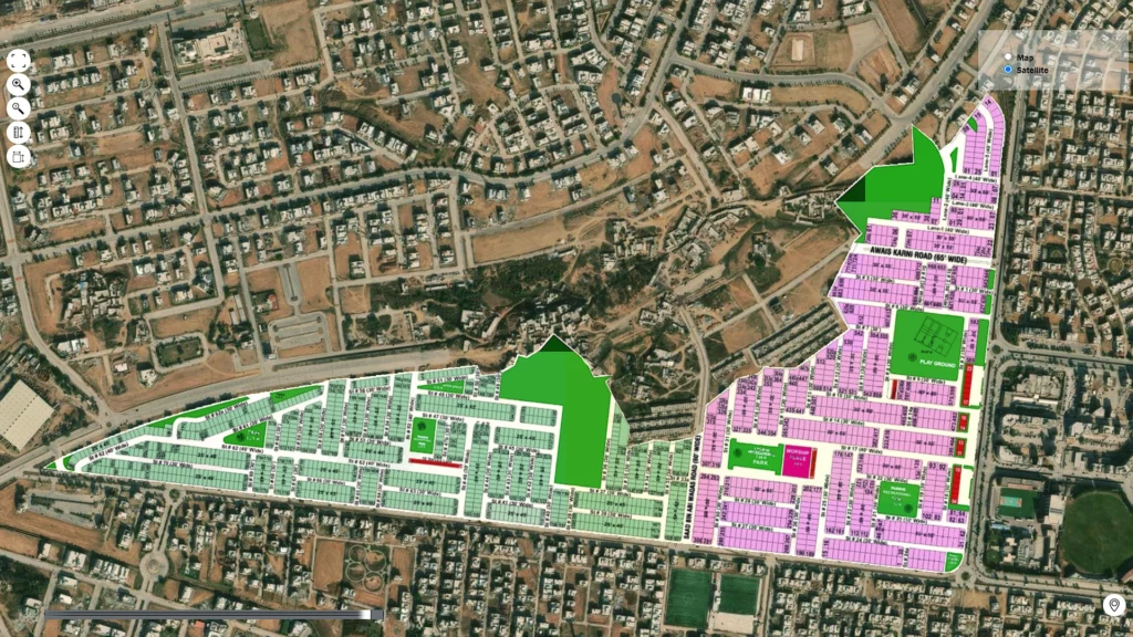 Bahria town phase 8 Ali Block Map