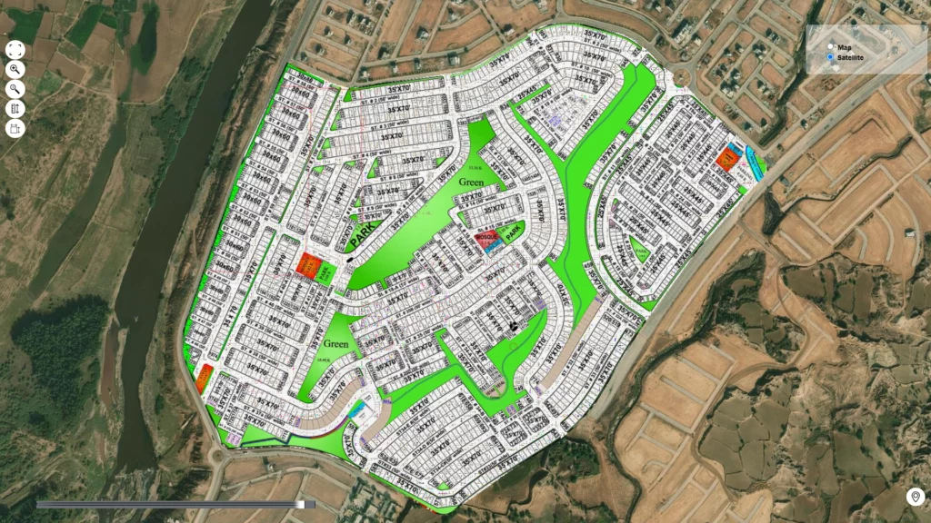 Bahria Town Phase 8 Sector L Rawalpindi Map