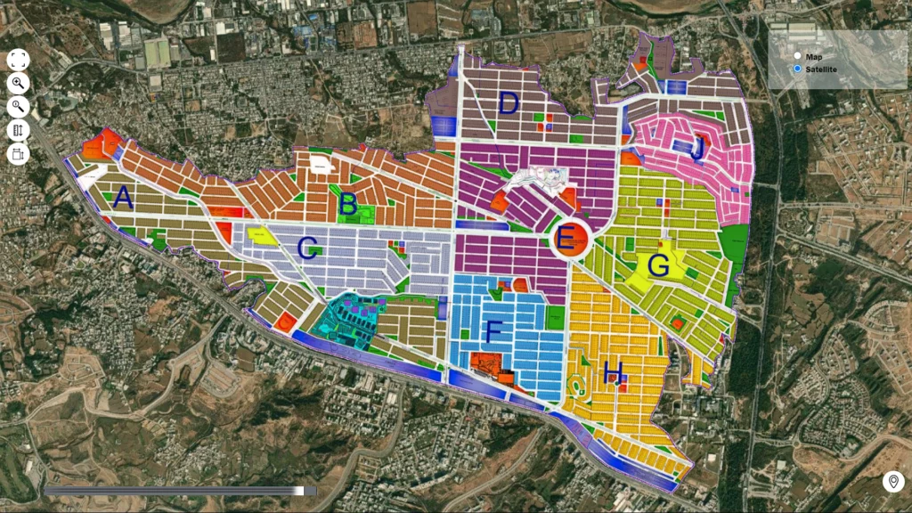 DHA Phase 2 Map